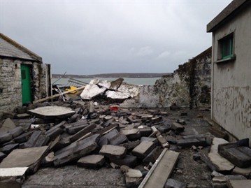 Straw Island Storm Damage